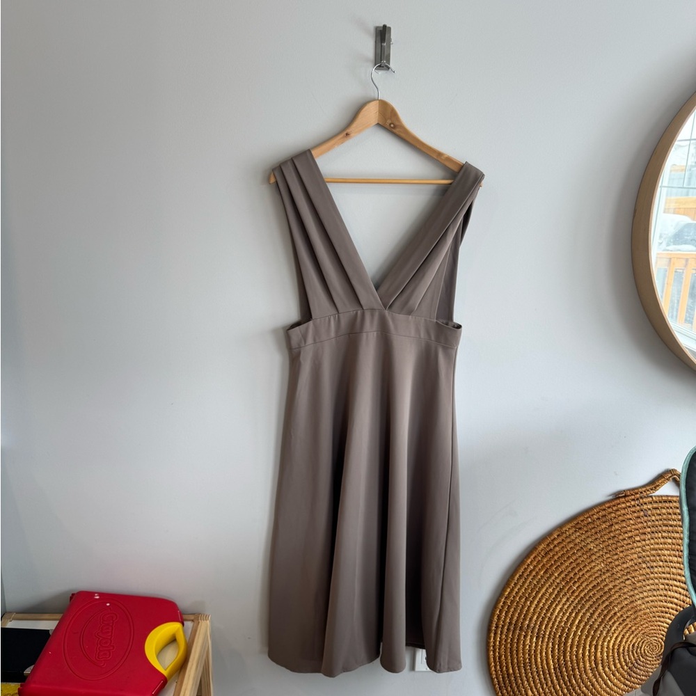 Dazy Elegant Gray Sleeveless Dress